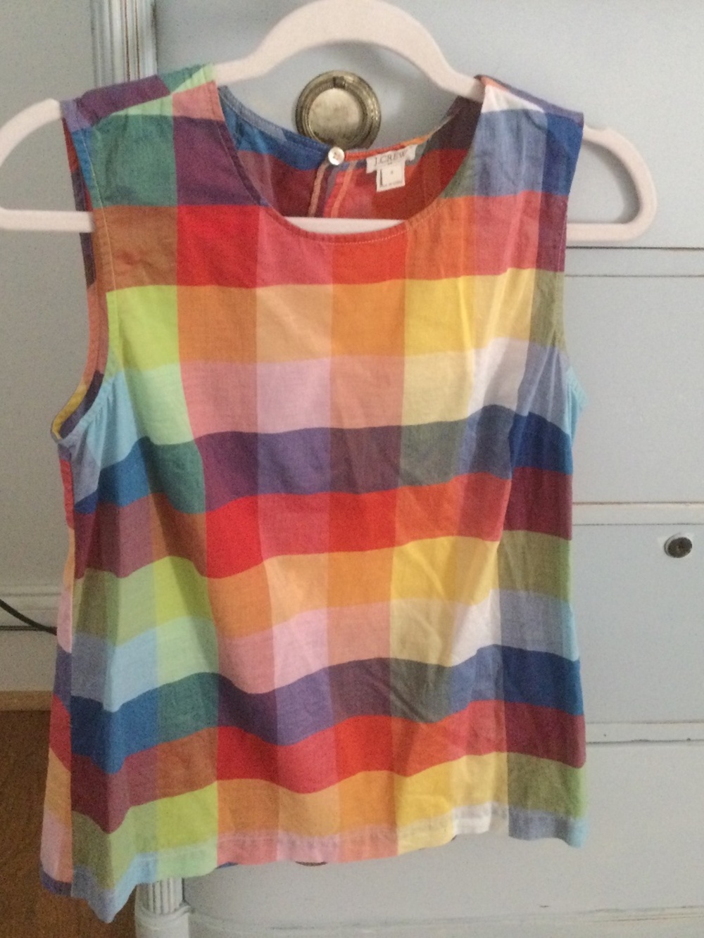 J Crew Plaid Sleeveless Top 4